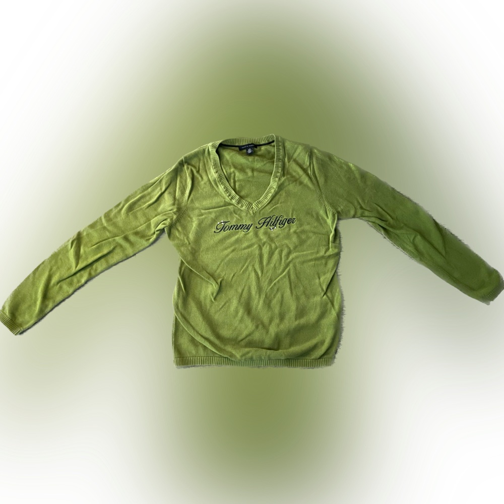 Tommy Hilfiger green sweater
